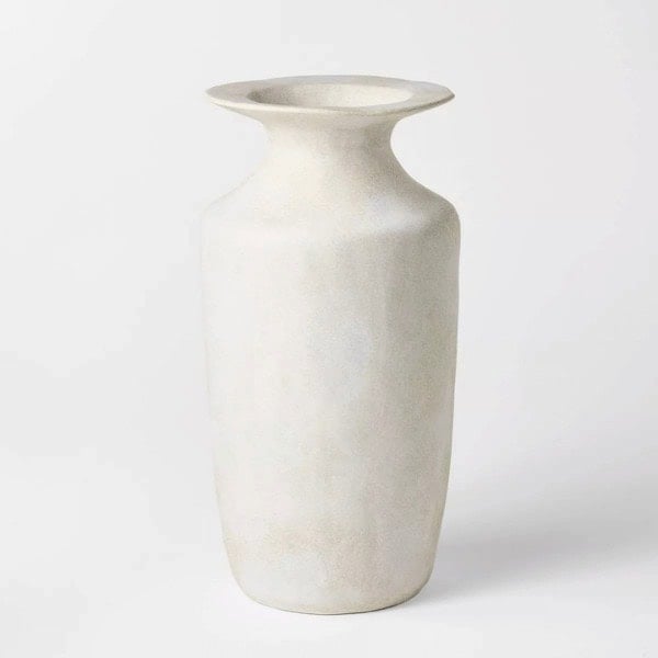 Exaggerated Rim Ceramic Vase