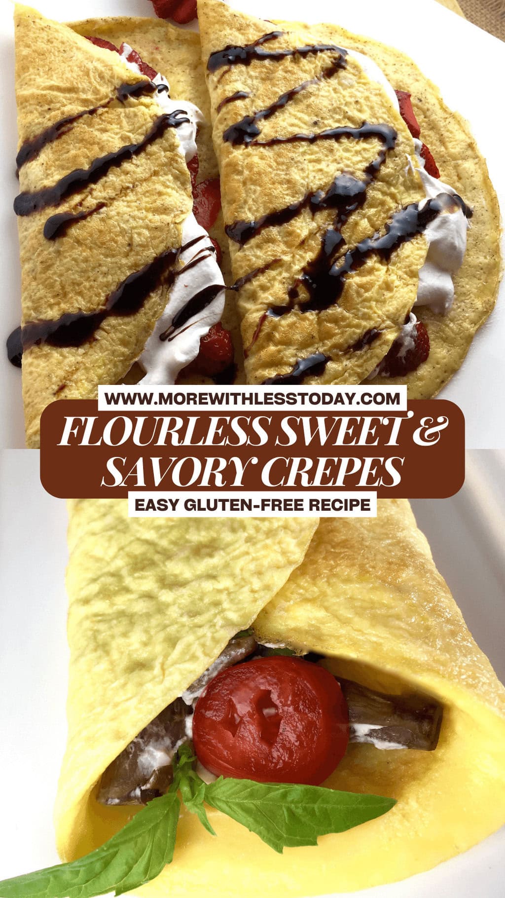 Flourless Sweet & Savory Crepes - PIN