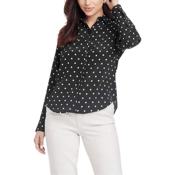 Long Sleeve Collared Button-Down Shirt