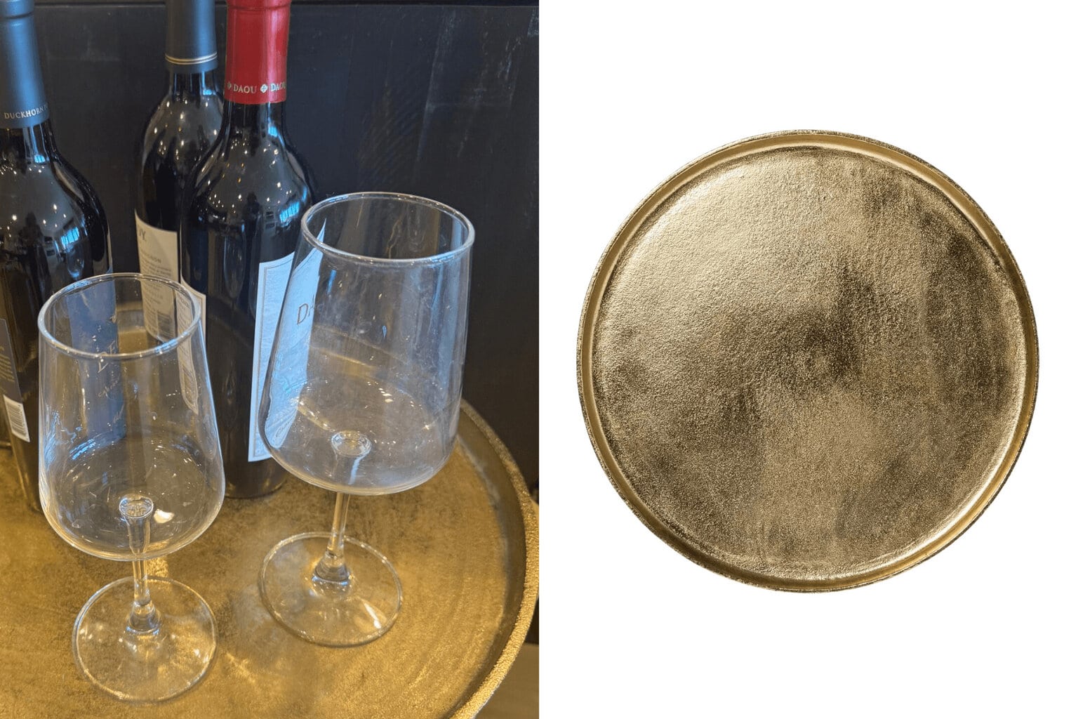 Round Aluminum Tray in Gold - Must-Have Decor Items From Target