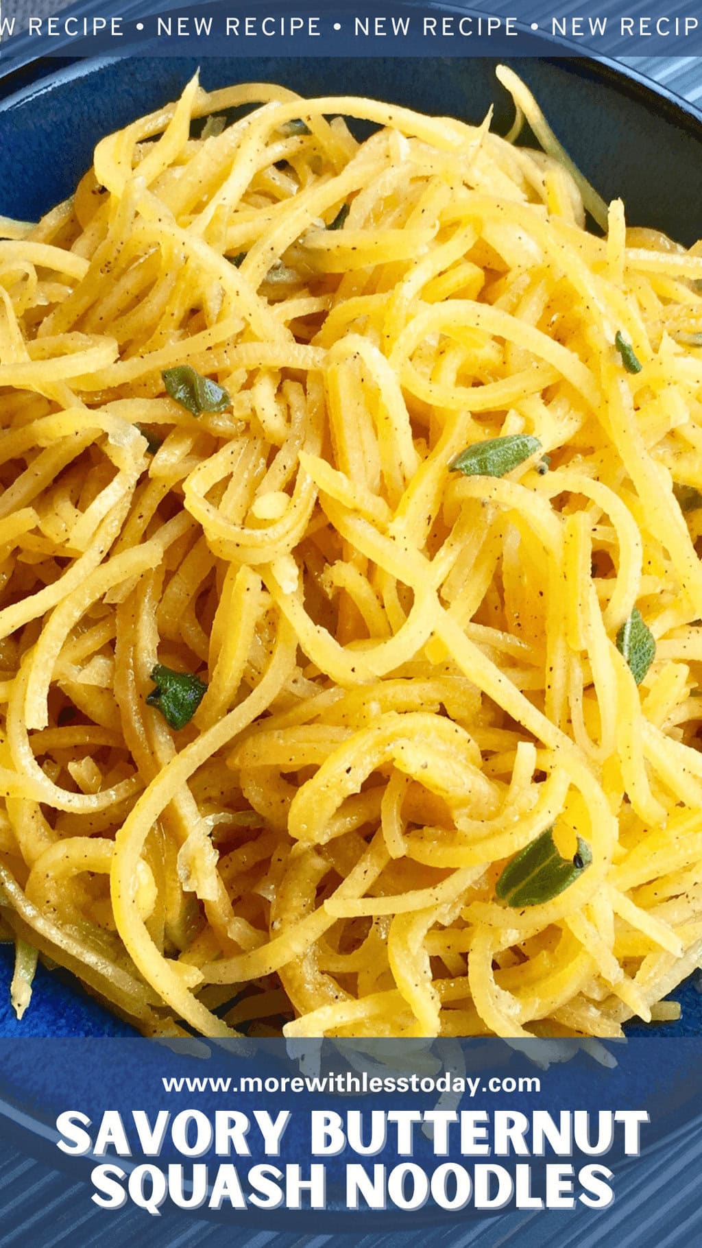 Savory Butternut Squash Noodles - PIN