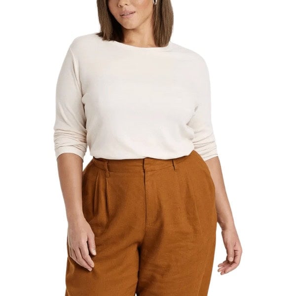 Slim Fit Long Sleeve Ribbed T-Shirt