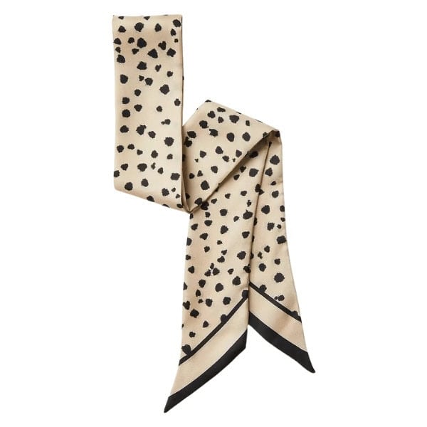 Cheetah Print Skinny Scarf