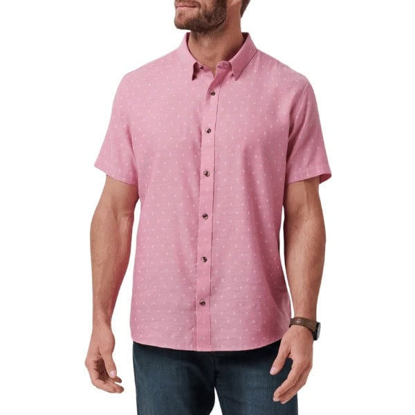 Early Check In Cotton Button-Up Shirt