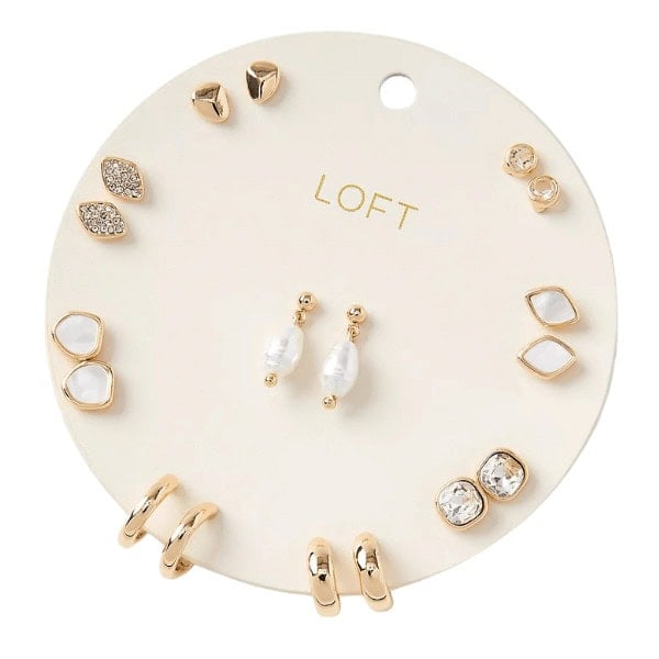 Mother Of Pearl Stud Earring Set