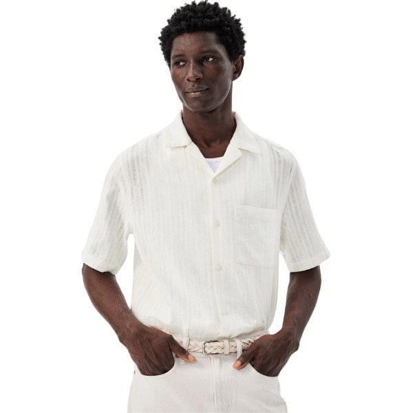 Regular Fit Linen-Blend Resort Shirt