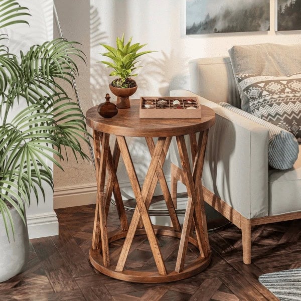 Rustic Farmhouse End Table - Walmart Furniture and Accent Pieces for an Affordable Spring Refresh