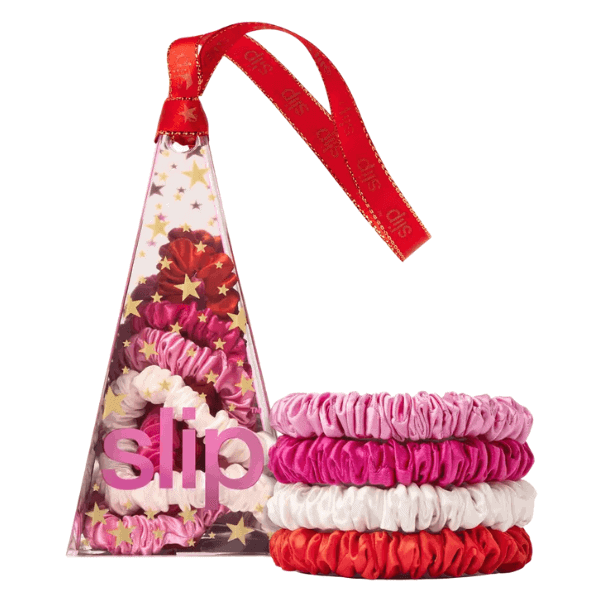 4-Pack Pure Silk Skinny Scrunchies Ornament