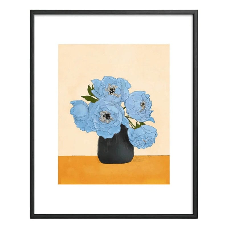 Bouquet Gift Blue Framed Art Print