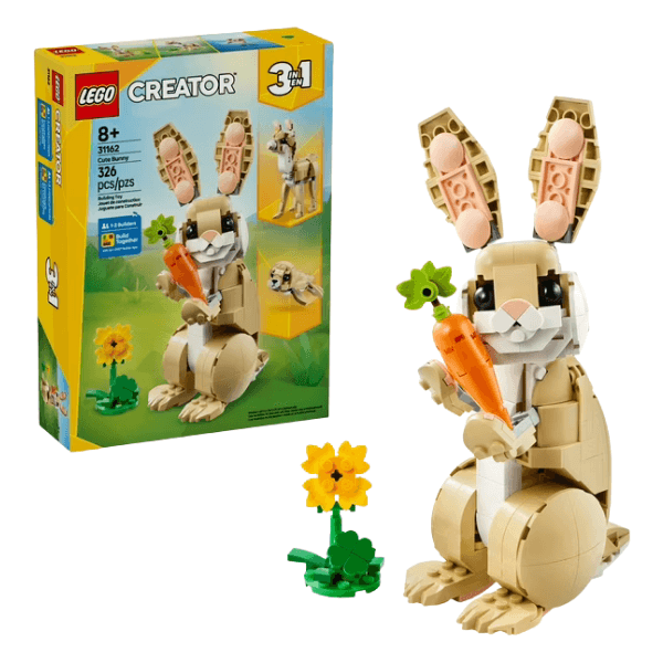Creator 3-in-1 Cute Bunny Building Toy Set