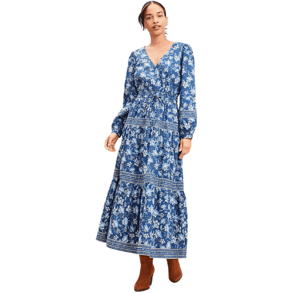 Floral Smocked Tie Waist Midi Dress - Budget-Friendly Spring Dresses Under $50 for Every Occasion