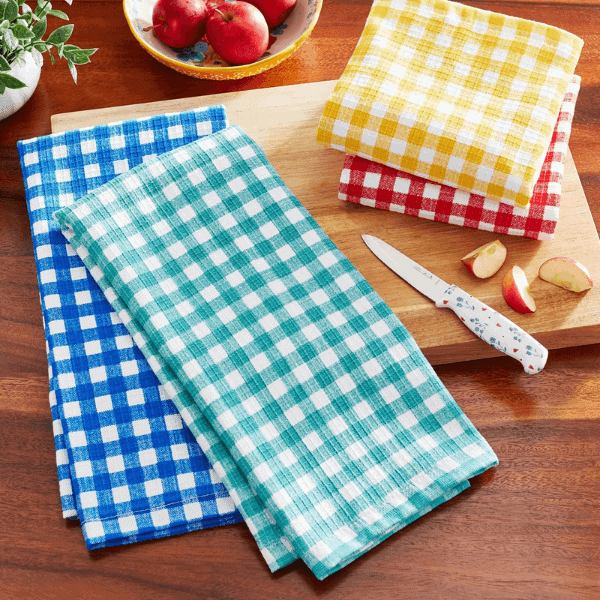 Gingham Waffle Kitchen Towel Set - 10 Under $10 Pioneer Woman
