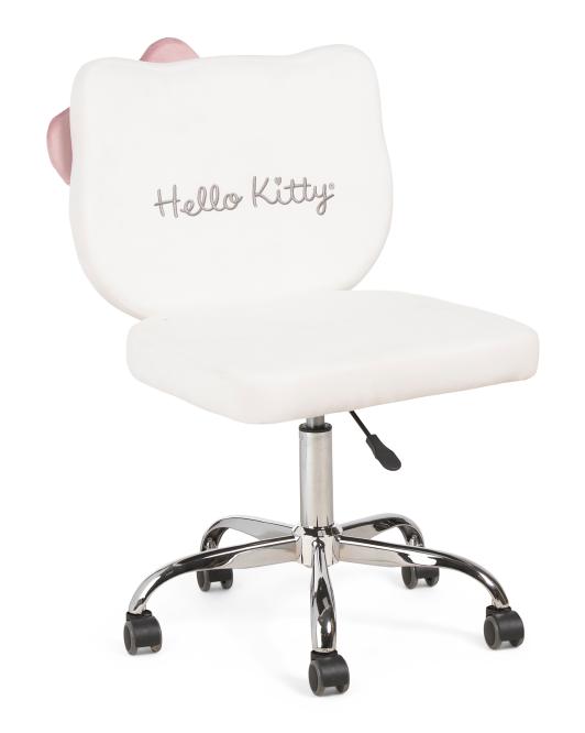 HELLO KITTY 21x32x18 Kitty Kawaii Swivel Vanity Chair