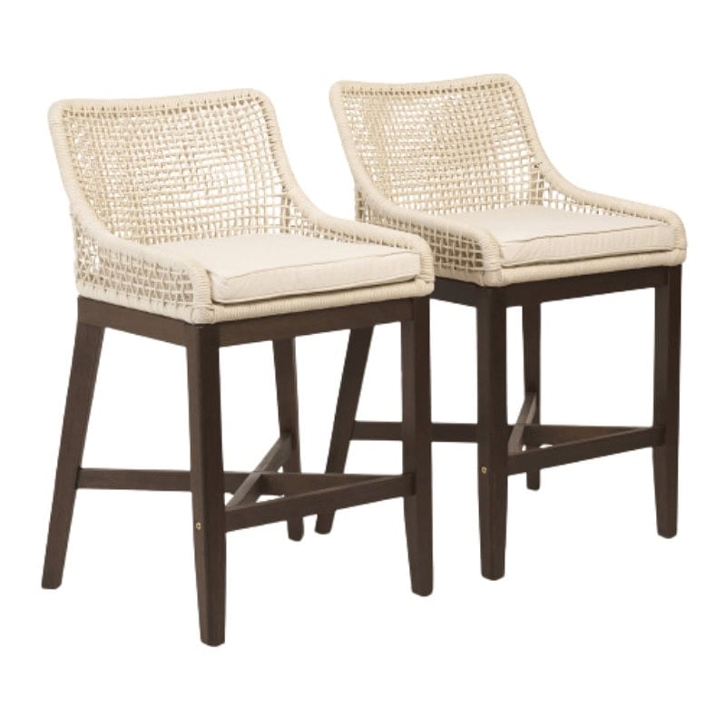 Indoor and Outdoor Grid Weave Rope Counter Stools - TJ Maxx Runway