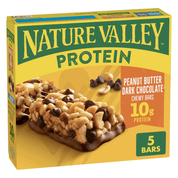 Peanut Butter Dark Chocolate Protein Chewy Bars