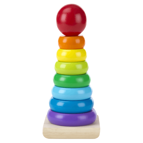 Rainbow Stacker Wooden Ring - Adorable Toy-Filled Easter Basket Ideas