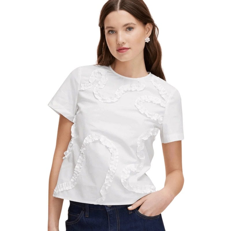 Ribbon Short Sleeve Blouse