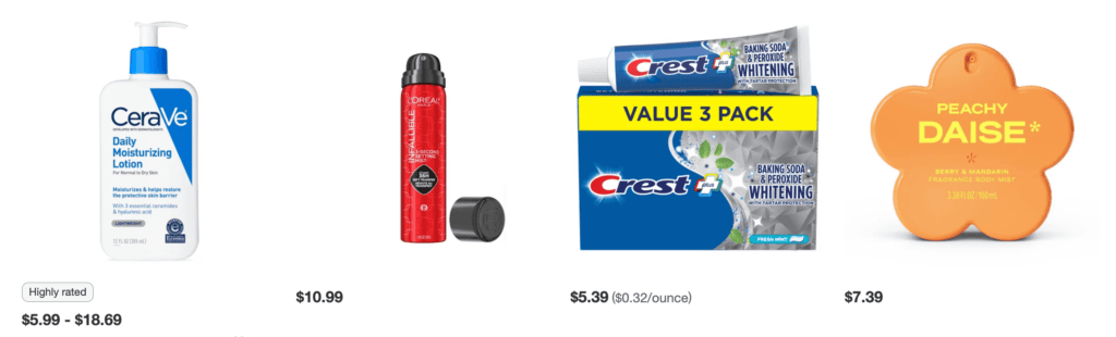 Save $5, when you spend $30 on Beauty & Health