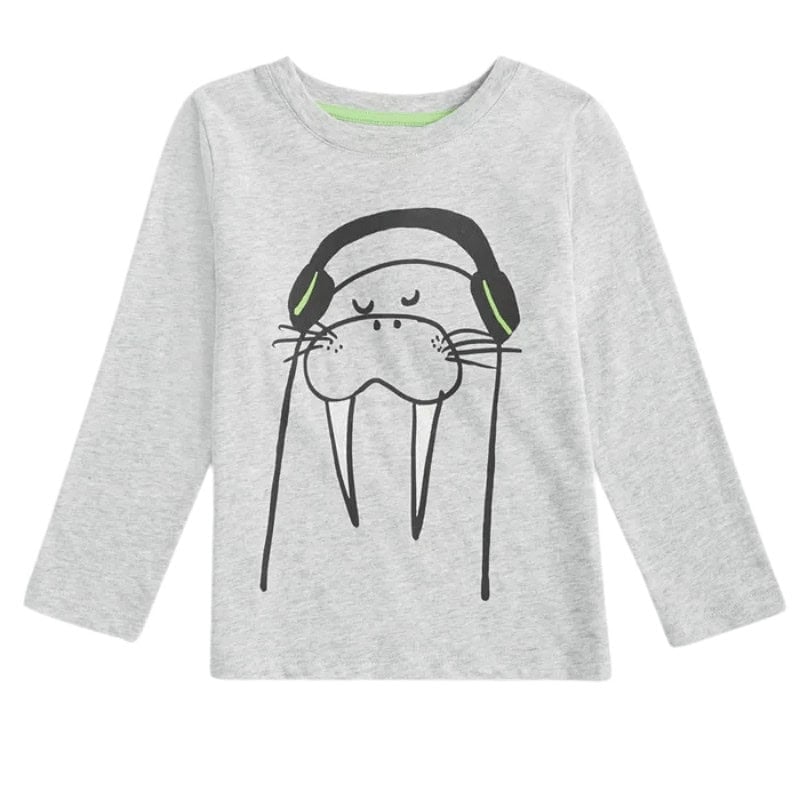 Walrus Graphic Long-Sleeve T-Shirt