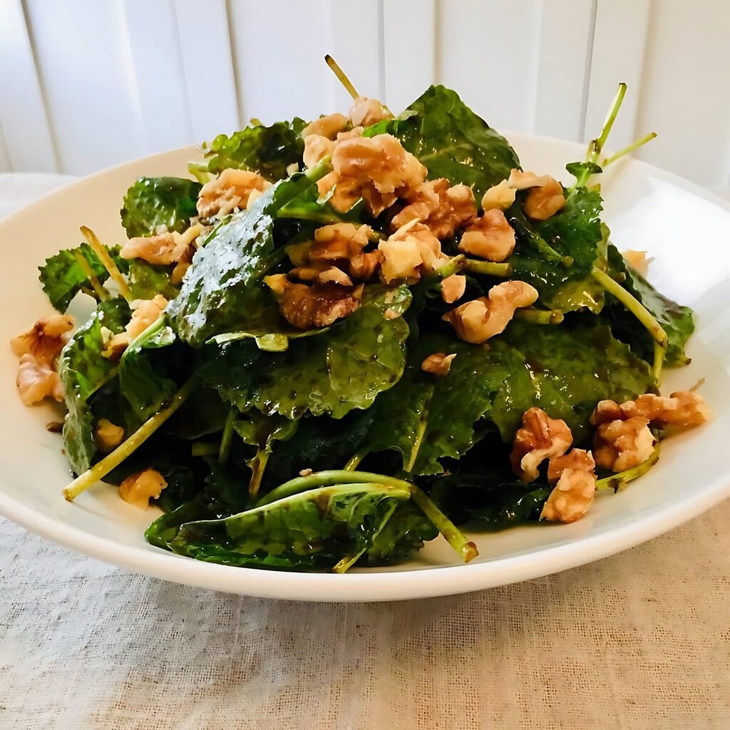 Baby Kale Salad Sweet Balsamic Vinaigrette 