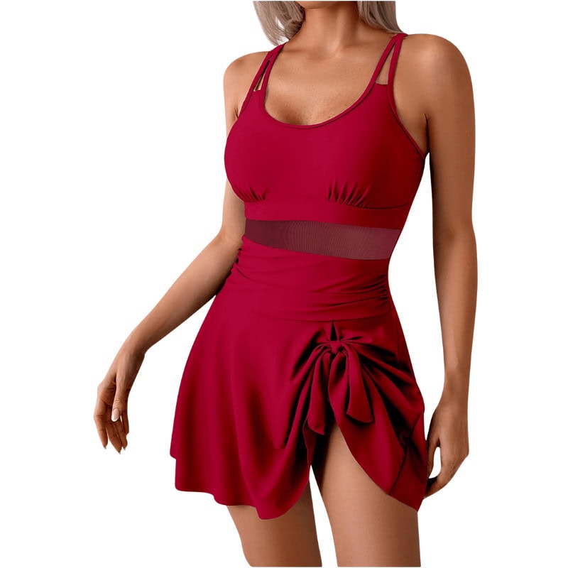 Bathing Suit with Shorts - Age-Defying Elegance
