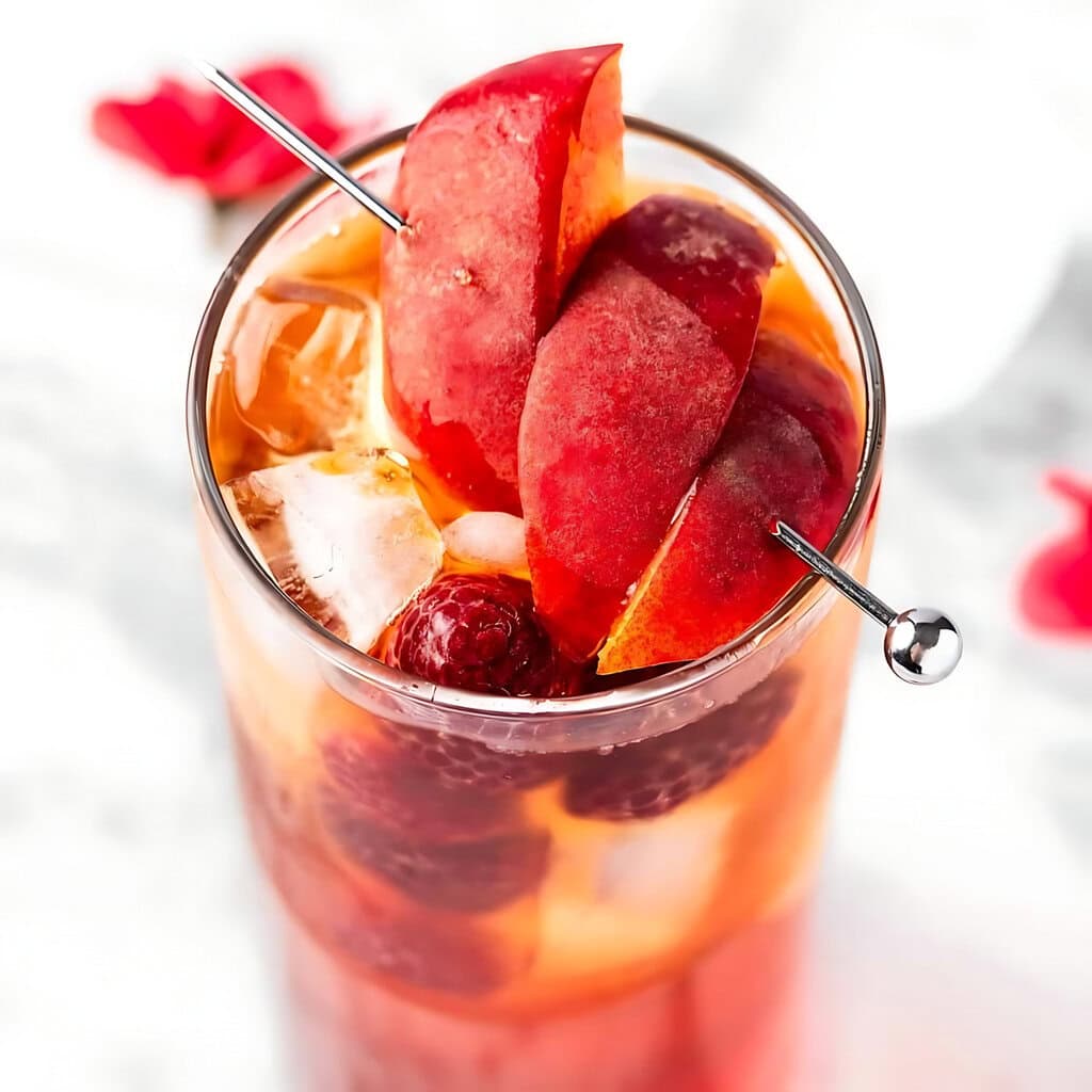 Bellini Peach Raspberry Iced Tea