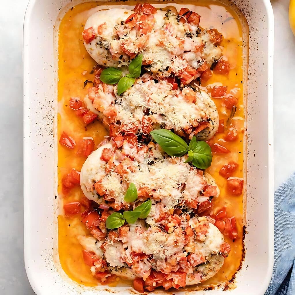 Bruschetta Chicken Bake