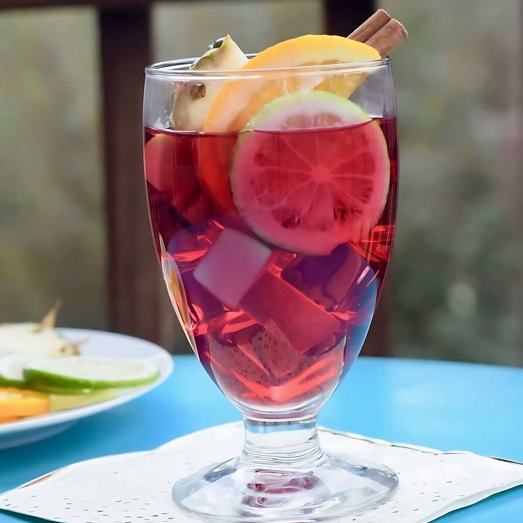 Cranberry Sangria Mocktail 3