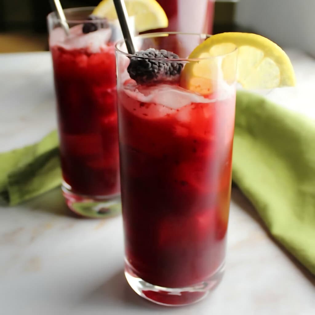 Fresh Squeezed Blackberry Lemonade