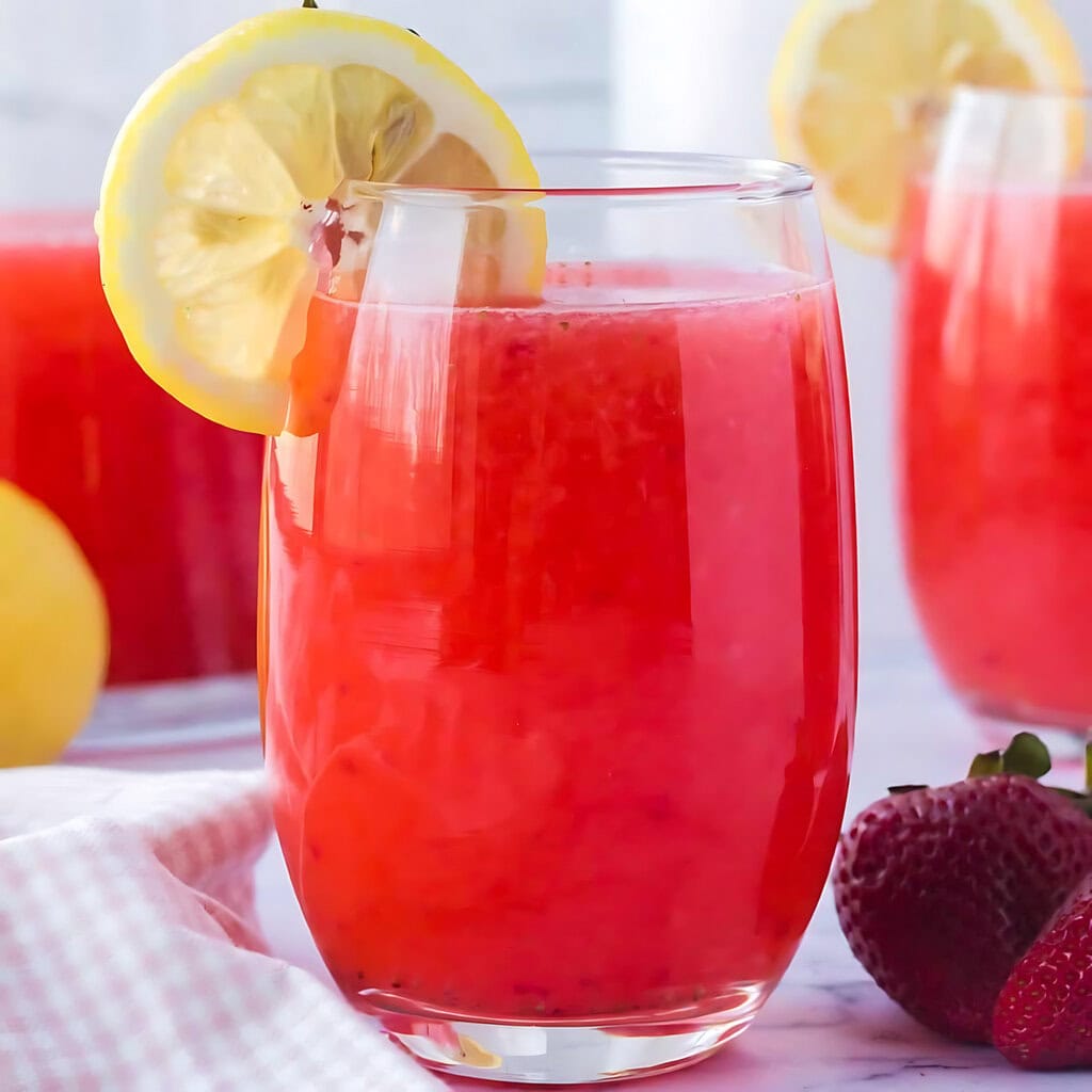 Homemade Strawberry Lemonade