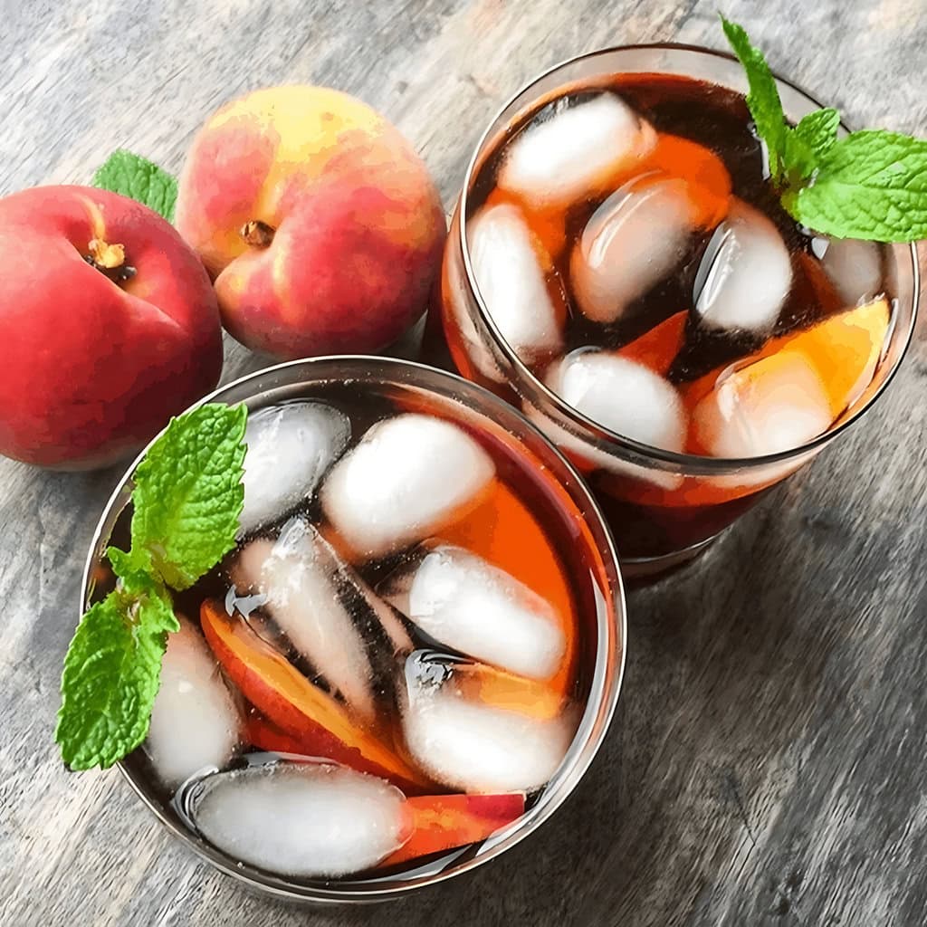 Instant Pot Ginger Peach Iced Tea