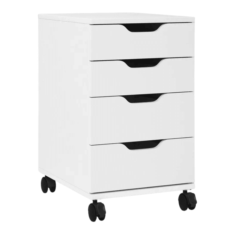 Loring Rolling Cabinet in White - 8 Game-Changing Home Office Upgrades That Will Boost Productivity