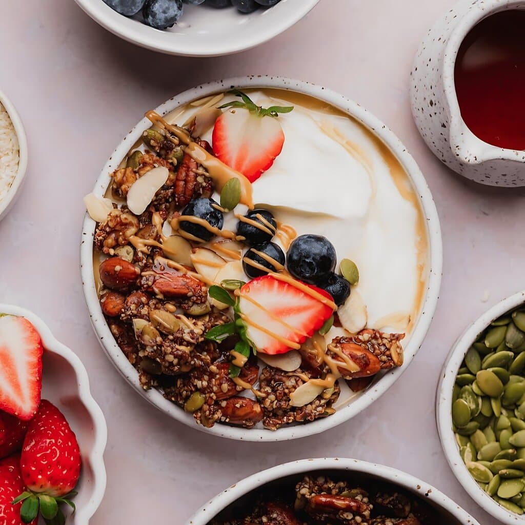 Low Carb Chocolate Maple Yogurt Bowl