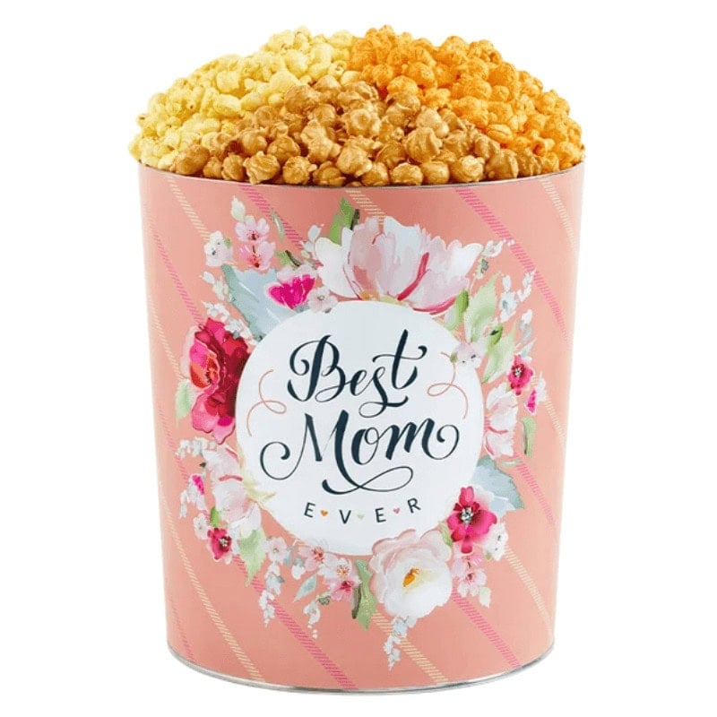 Mother’s Day Popcorn Bouquet with Popcorn Tin