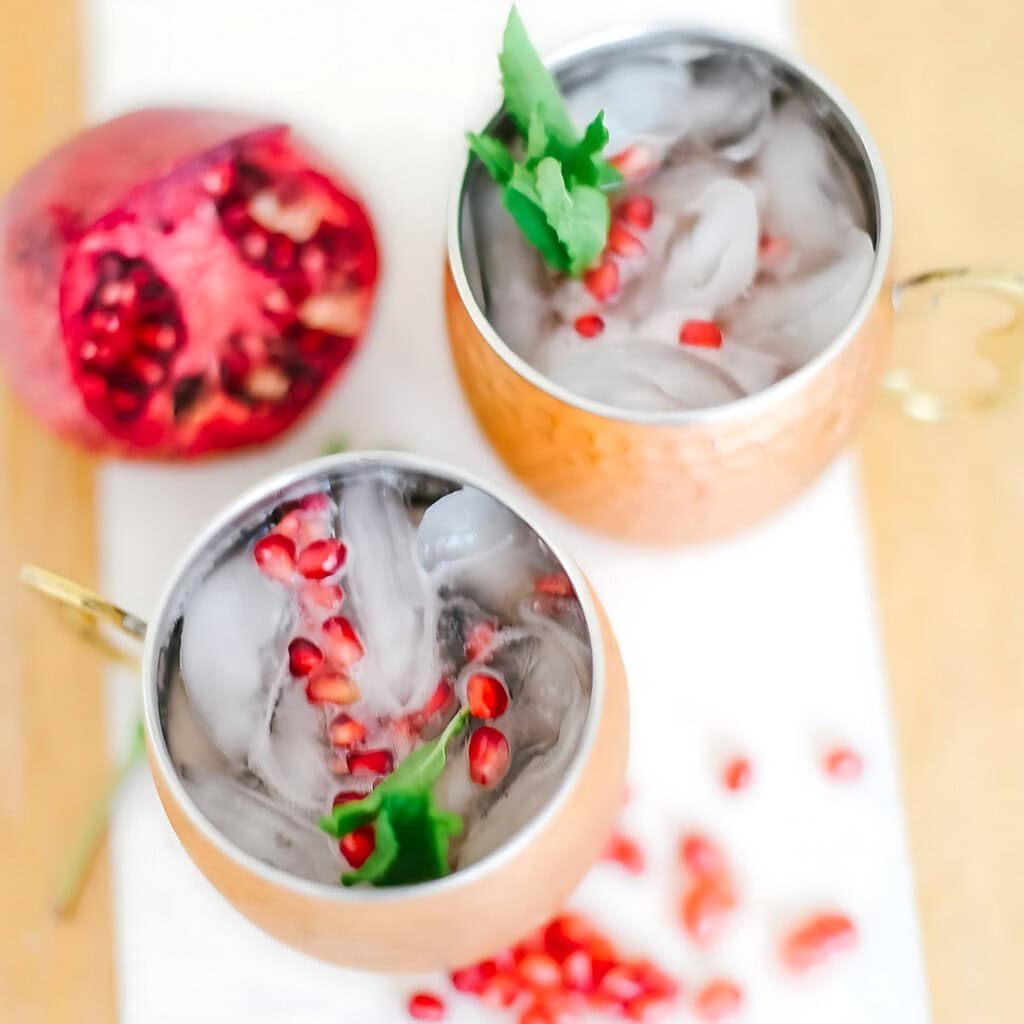 Pomegranate Mojito Mocktail