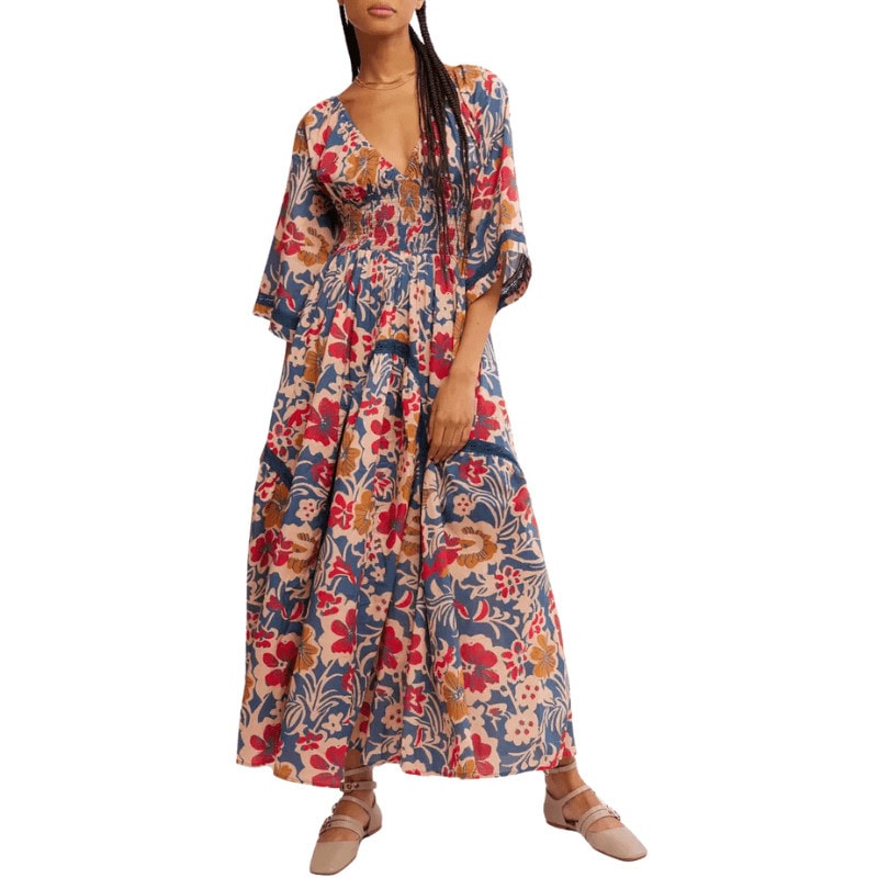 Printed Smocked Waist Maxi Dress - 7 Nordstrom Rack Fashion Finds to Avoid Dressing Old