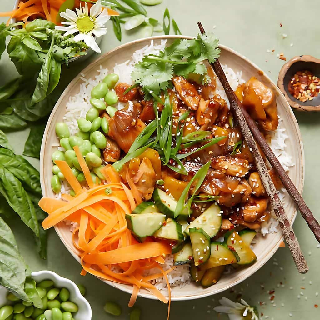 Teriyaki Chicken Rice Bowl Recipe