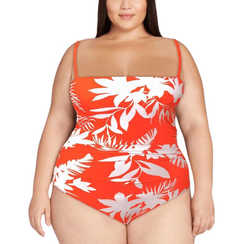 Tummy Control One Piece Bathing Suit - Age-Defying Elegance