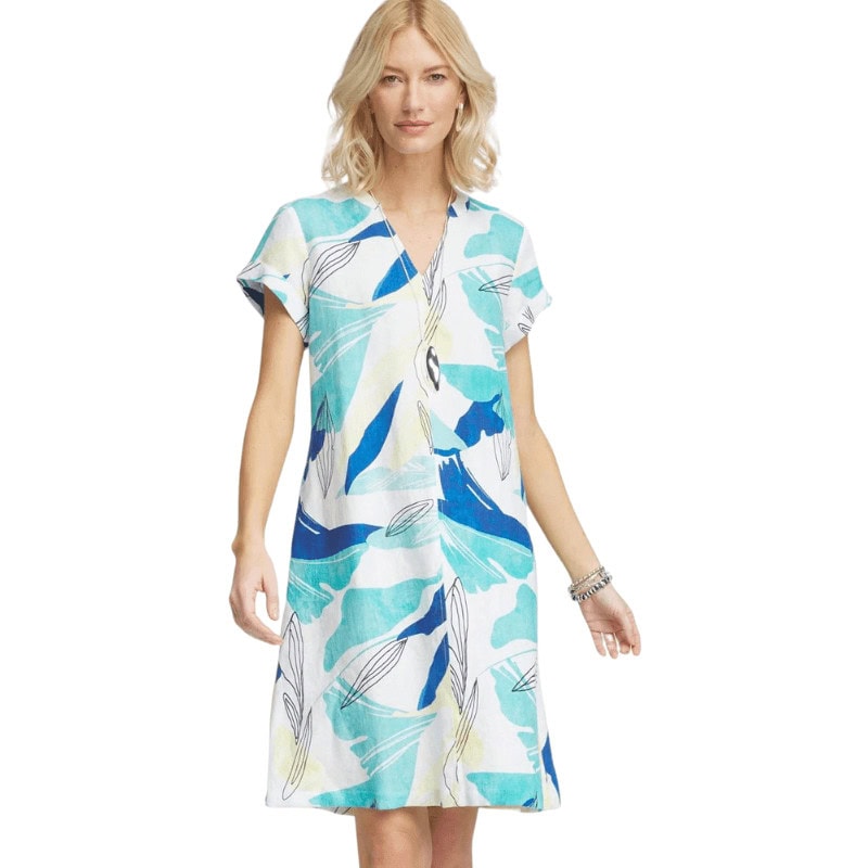 Cuff Sleeve Linen Dress - Chico’s Clearance Sale