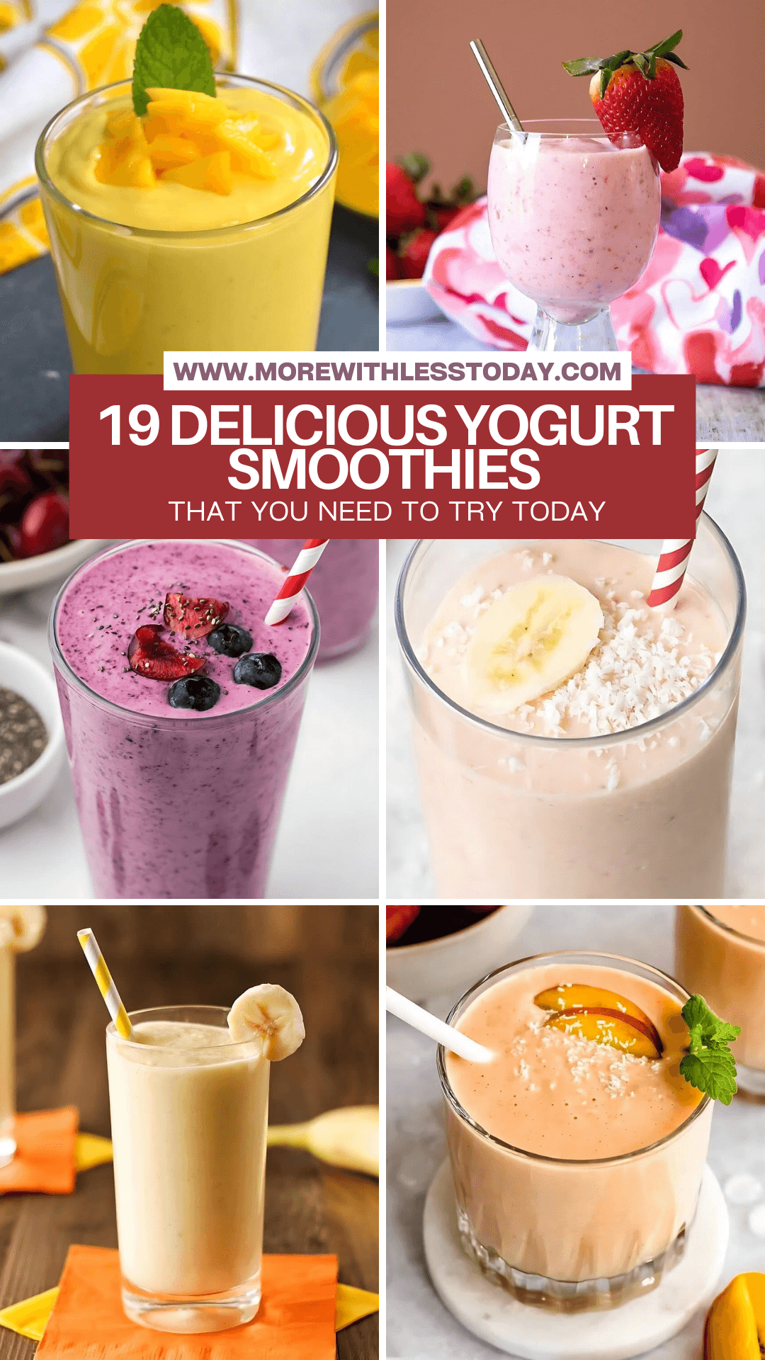 Delicious Yogurt Smoothies - PIN