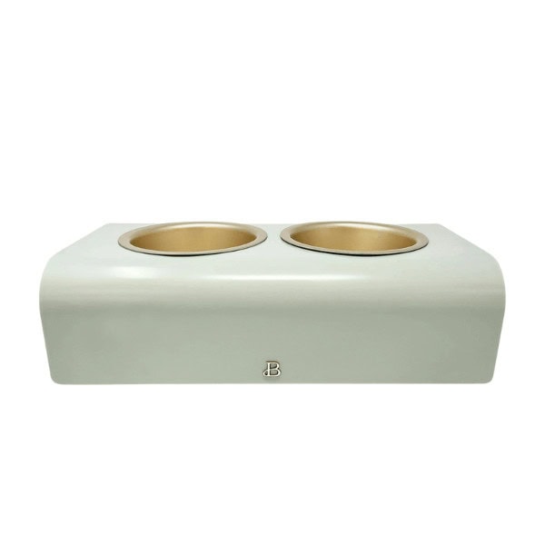 Double Elevated Stainless Steel Pet Bowl