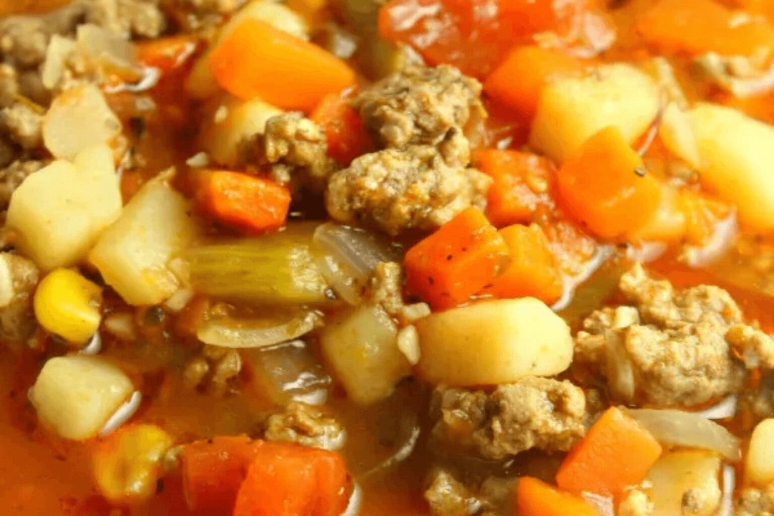 Hamburger Soup - Recipes Made with Ground Beef