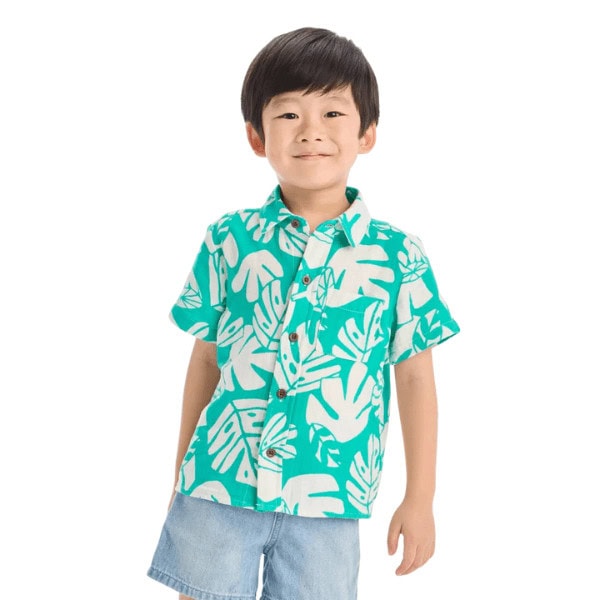 Palm Printed Gauze Shirt - Target Clearance Outlet