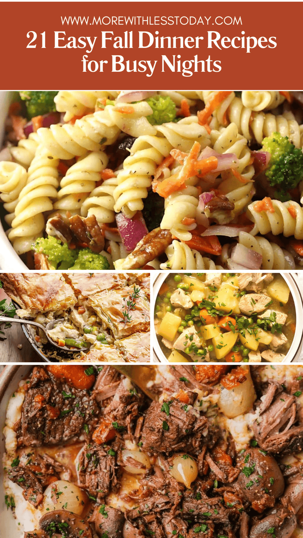 21 Easy Fall Dinner Recipes for Busy Nights - PIN