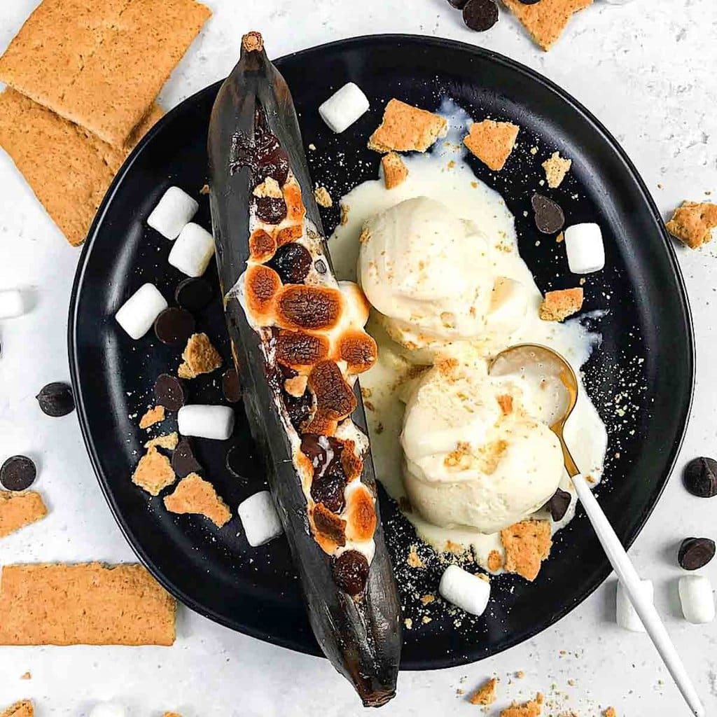 Air Fryer Banana Boats Campfire Banana Smores