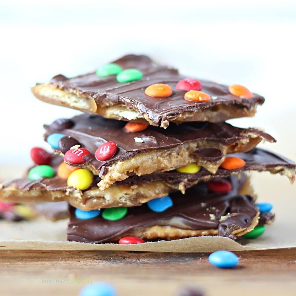 Amazing Peanut Butter Saltine Toffee