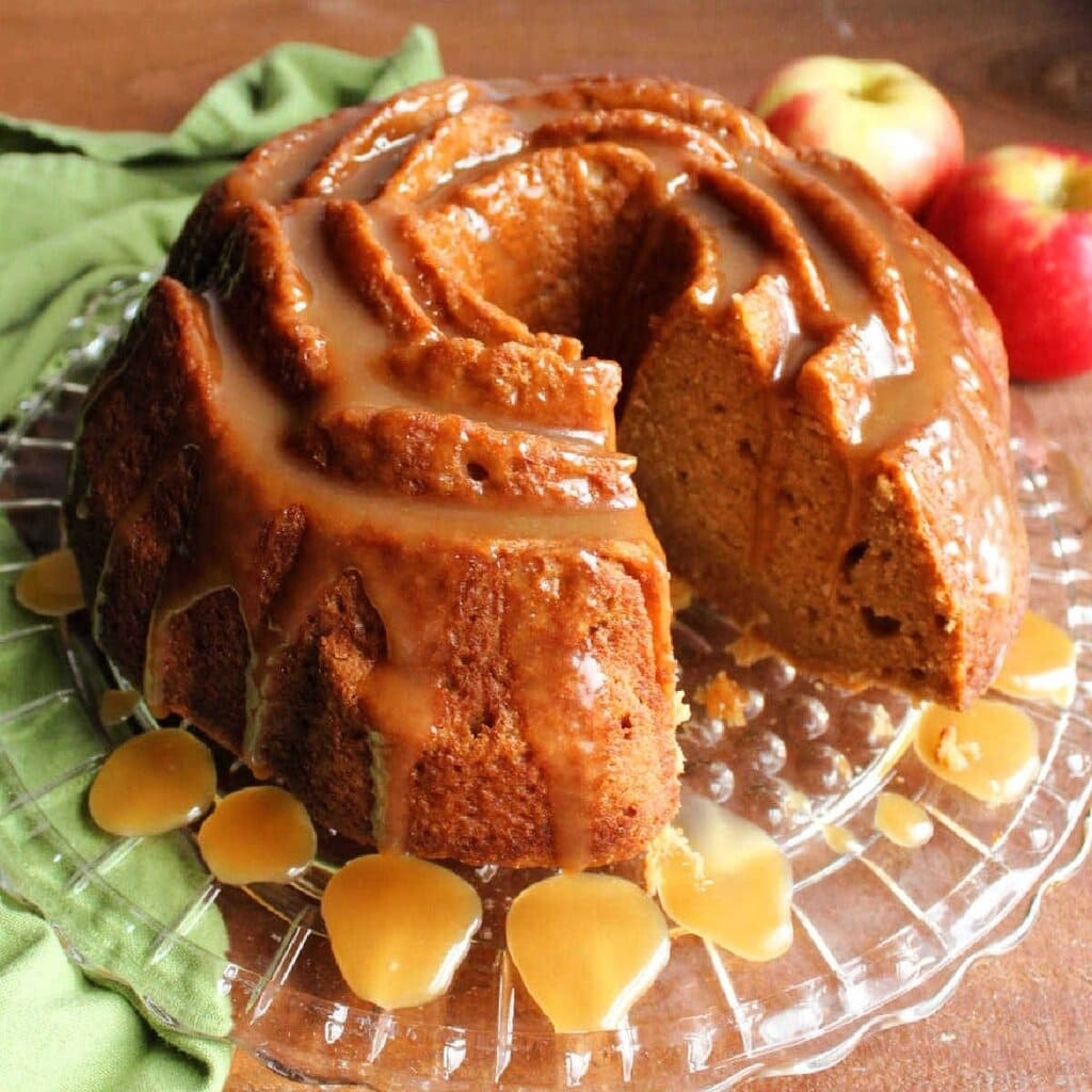 Apple Bundt Cake With Cider Caramel