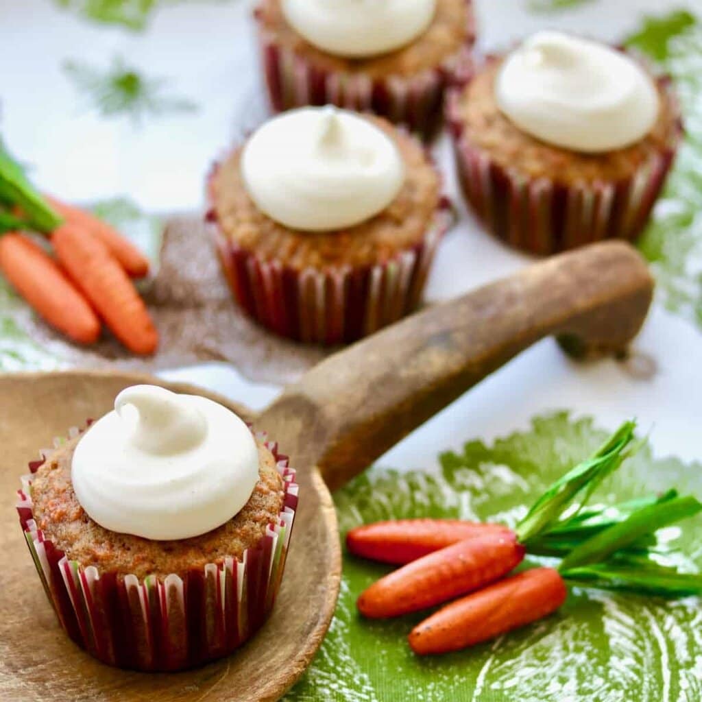 Applesauce Carrot Cupcakes