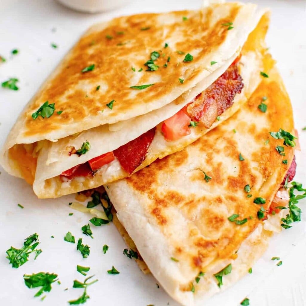 Blt Quesadilla Tiktok Tortilla Hack