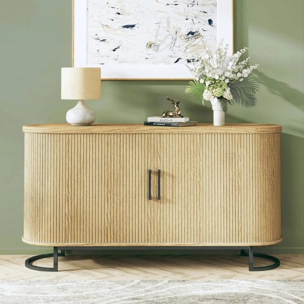 Buffet Cabinet with Storage and Adjustable Shelves - Walmart Furniture and Accent Pieces